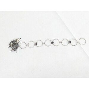 Vintage Metal Fairy Hair Clip With Flower Chain‎